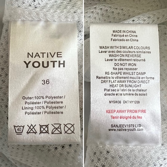 Native Youth NWT Light Green Swim Shorts • 36 - Picture 5 of 5